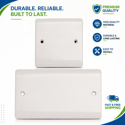Gang blanking plate white - gang,