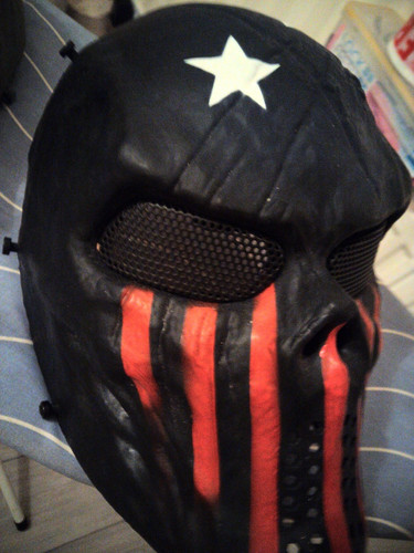 Airsoft full face mask with - face,