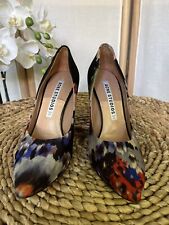 Acne Studios Nova Flower fabric print court shoes heels EU 38 UK 5