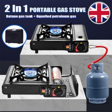 Portable Butane Gas Stove Single Burner Outdoor Picnic Camping BBQ Cooker Grill
