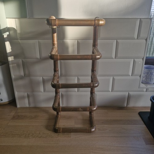 Homemade copper pipe towel - pipe,
