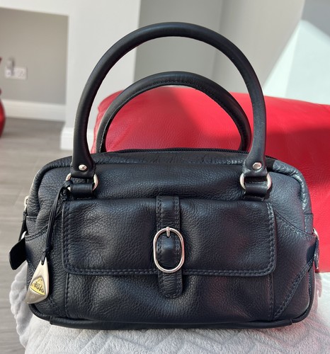 Tula navy leather handbag - navy, /