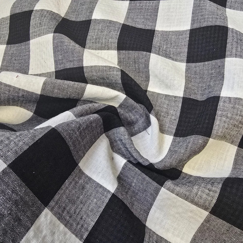 Polycotton gingham fabric - polycotton,