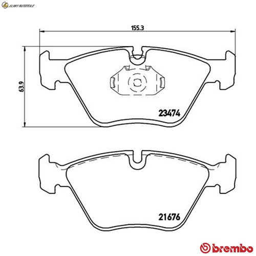 Brake pad set disc - ,