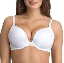 Ultimo White Padded Plunge Bra