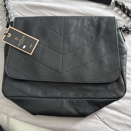 Bnwt next black leather - black,