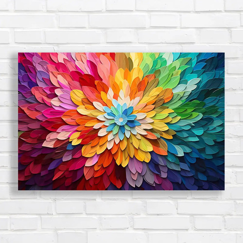Vibrant floral explosion - floral,
