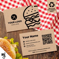 Kraft business cards eco - business,