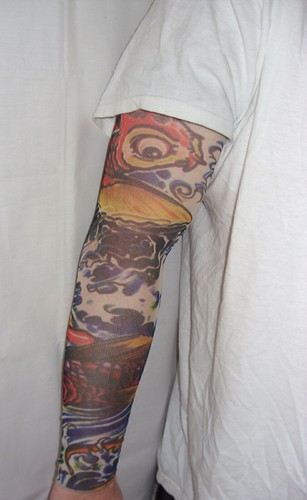 Fake tattoo sleeve cloth arm - fake,