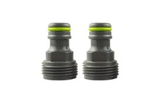 Threaded garden tap converters,male/female thread to click-lock 5 YEAR GUARANTEE