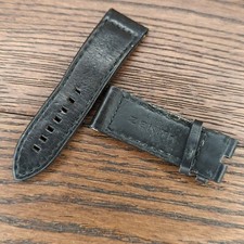 Zenith Pilot 24mm Watch Strap, Used, 2422-703 Black Leather OEM (L80)