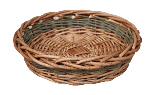 Wicker hamper with - hamper, red