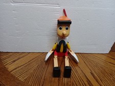 Hand Made Painted Pinocchio Wooden Artisan Mobile Large Size 40 cm Home Decor