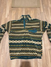 Patagonia Men's Synchilla Pullover Fleece, Snap-T, Aztec Geometric Pattern
