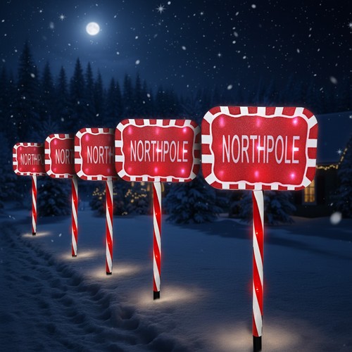 Christmas pathway lights - pathway,