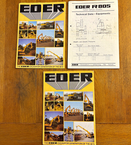 Eder r805 excavator technical - excavator,