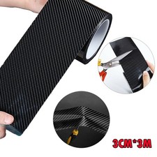 3cm*10FT Carbon Fiber Car Stickers Door Sill Scuff Anti Scratch Tape Protection