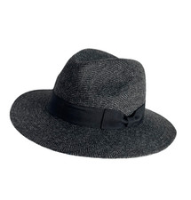 DH Dark Grey Tweed Fedora Hat