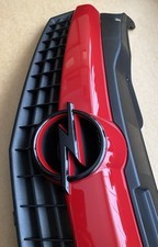 MK5 ASTRA H POWER RED BLACK CHROME BADGE VXR SRI XP RACING OPEL OPC FRONT GRILL