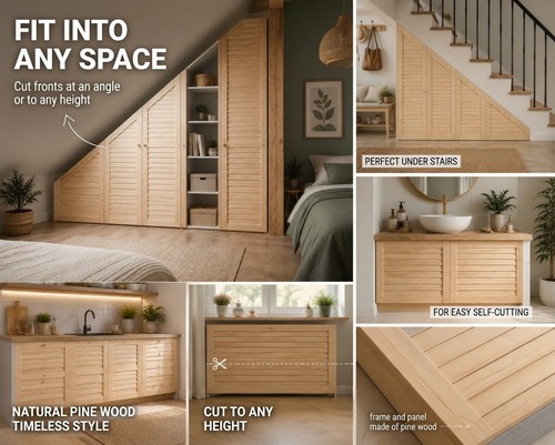 Pine wood natural front door - wood,