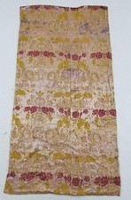 Vintage French Floral Brocade Fabric Panel 136x69cms