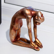 Yoga Woman Figure Copper Resin