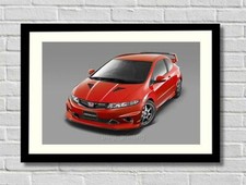Red Honda Civic Type R Mugen