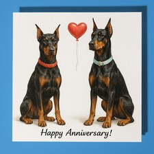 Doberman dogs - Happy