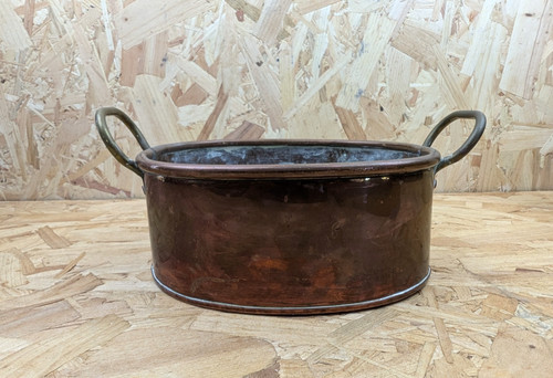 Vintage oval copper - vintage,