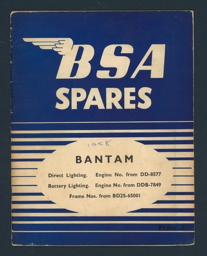 Bsa 125 bantam - bantam, (nov-1957)