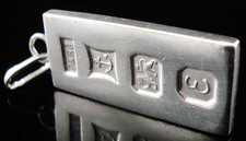 Sterling Silver Ingot Bar, MIZPAH, Birmingham 1979, P & R Bushell