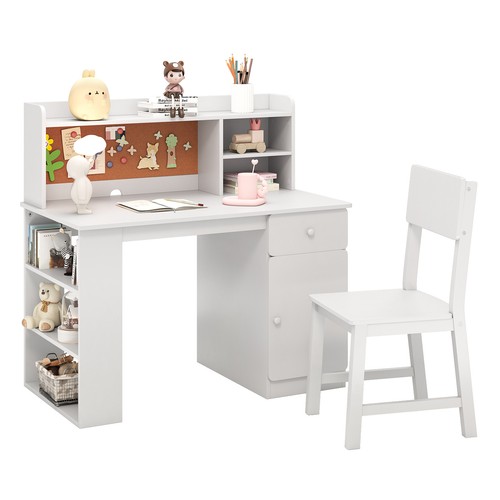 Children study desk with chair - study,