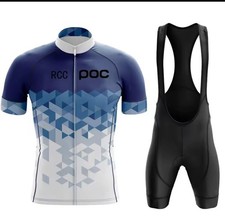 2pc Mens Cycling Jersey Bib