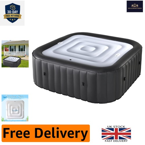 Square inflatable hot tub lid - hot,