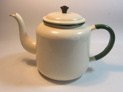 Vintage cream enamelware - cream,