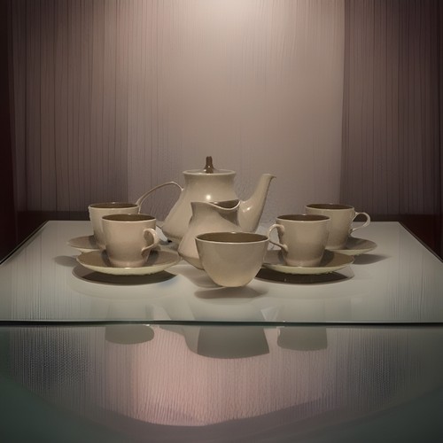 Poole pottery twintone teaset - poole,