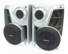 Panasonic Speaker System Model SB-AK44 Silver Black Speakers Parts Spares Repair