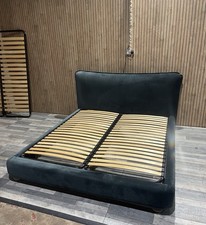 Loaf Pillow Talker Super King Bed Frame In Clever Velvet