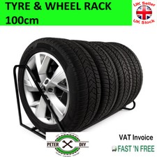 TYRE STORAGE RACK SHELF Wall Mount GARAGE Track RACE CAR Wheel 100cm