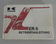 Operating Instructions / Manual Kawasaki ER-5 Twister ER500-A1/B1 From 1996