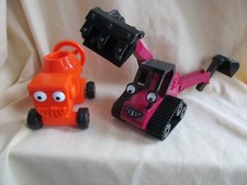 Two Vintage Bob The Builder Vehicles Dizzy Plus Benny Tractor  Digger Friction
