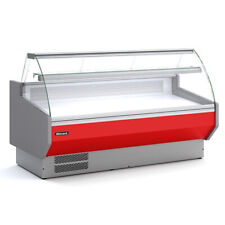 SERVE OVER MEAT CURVED COUNTER FRIDGE-2oC UNDERSTORAGE GRADED @1305mm £1665+VAT
