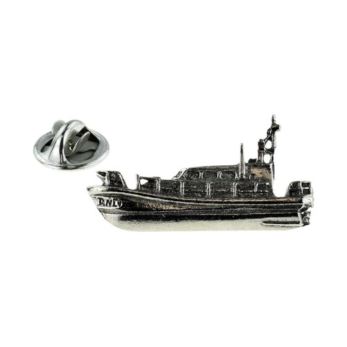Lifeboat pewter pin badge - lifeboat,