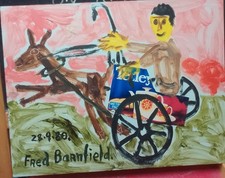 Fred Barnfield painting "Horse