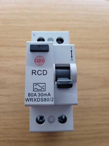 Wylex 80a pole 30ma type - pole,