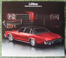 PONTIAC LE MANS USA LF Car Sales Brochure 1973