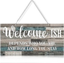 Funny Welcome Front Door Sign