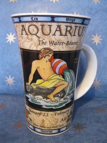 Dunoon aquarius zodiac mug - ,