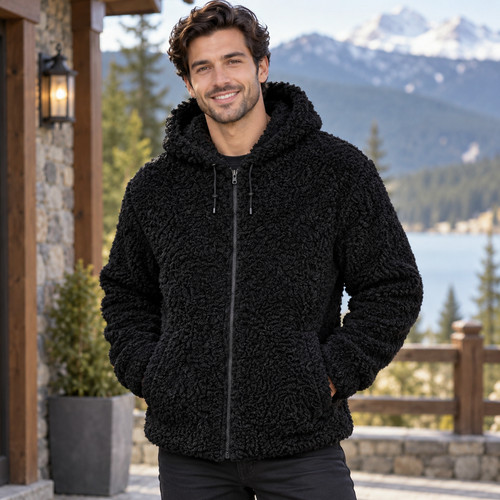 Men genuine black - black, persian