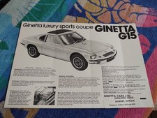 GINETTA G15 Sales Brochure